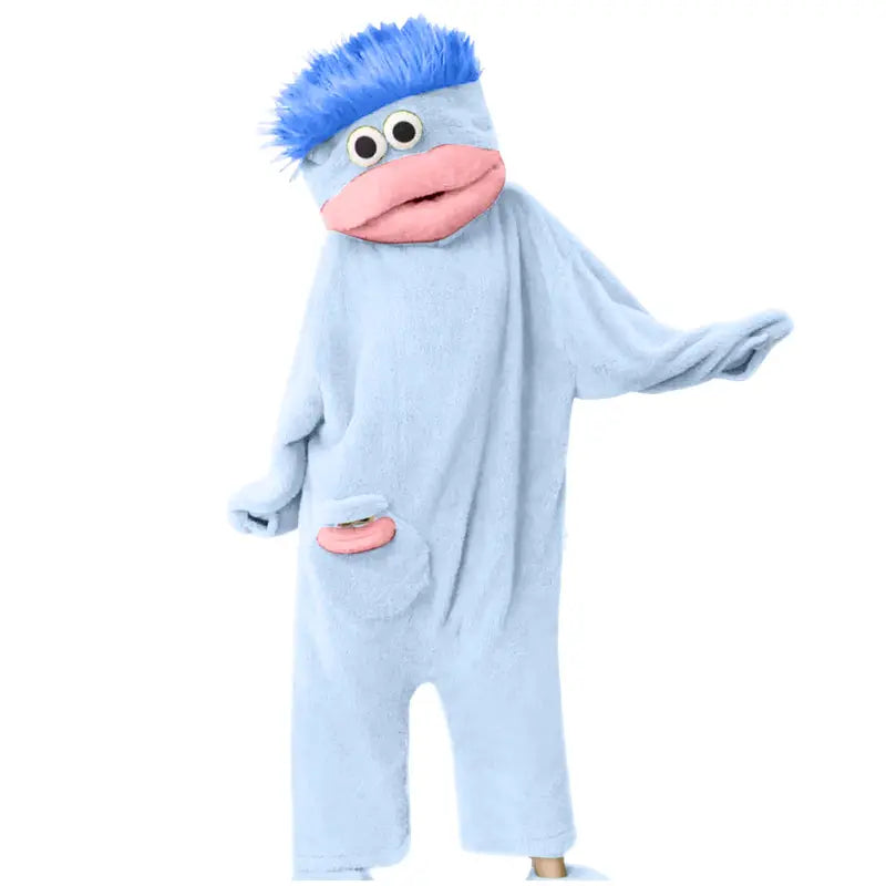 GoofGang Monster Onesie kids' size in blue, the maker's photo