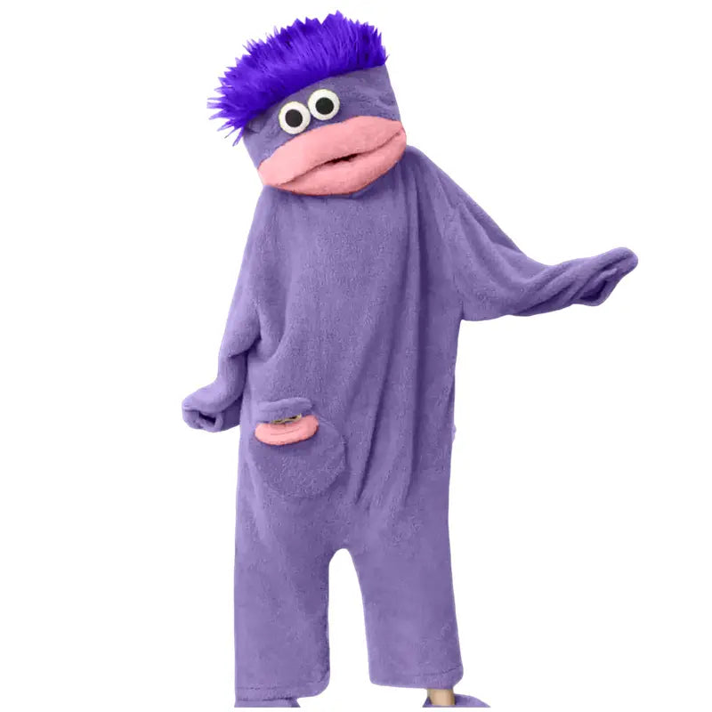 GoofGang Monster Onesie kids' size in purple, the maker's photo