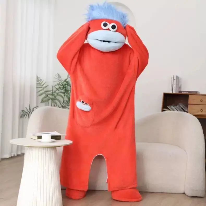 GoofGang Monster Onesie in red, the maker's photo